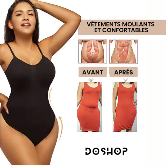 Body Shapewear pour femmes, Shaper sans couture pour le contrôle du ventre, combinaison de soutien-gorge à col en V, Body Shaper complet pour le levage des fesses